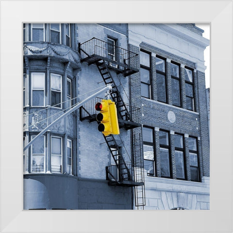 Traffic White Modern Wood Framed Art Print by Phillip, Jamie