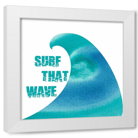 Surf 1 White Modern Wood Framed Art Print by Phillip, Jamie