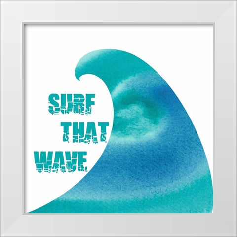 Surf 1 White Modern Wood Framed Art Print by Phillip, Jamie