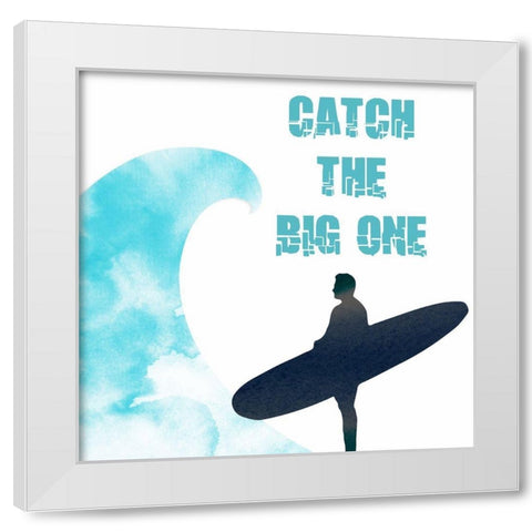 Surf 2 White Modern Wood Framed Art Print by Phillip, Jamie