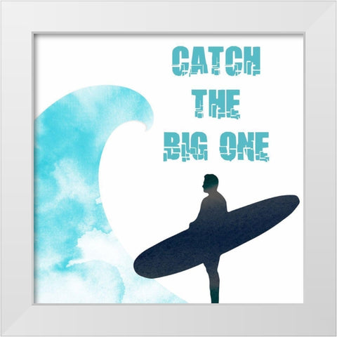 Surf 2 White Modern Wood Framed Art Print by Phillip, Jamie