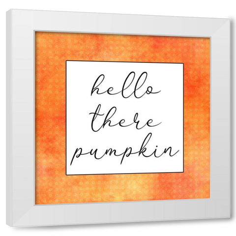 Pumpkin 1 White Modern Wood Framed Art Print by Phillip, Jamie