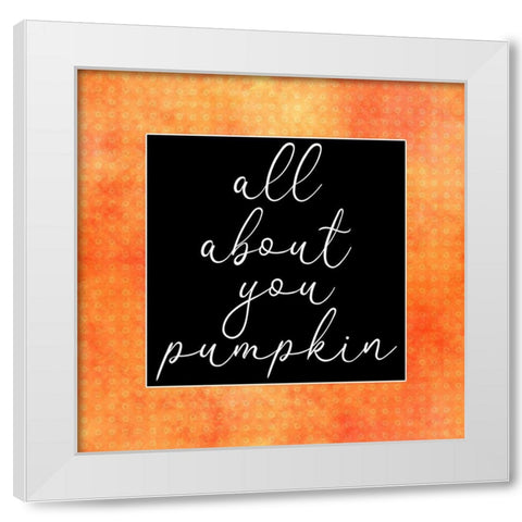 Pumpkin 2 White Modern Wood Framed Art Print by Phillip, Jamie