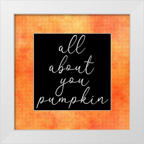 Pumpkin 2 White Modern Wood Framed Art Print by Phillip, Jamie