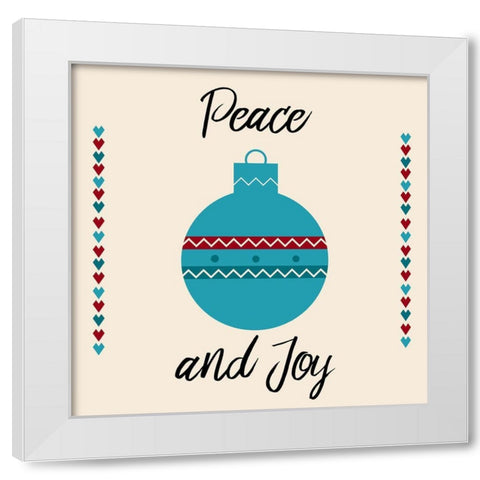 Decortion White Modern Wood Framed Art Print by Phillip, Jamie