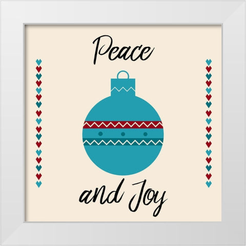 Decortion White Modern Wood Framed Art Print by Phillip, Jamie