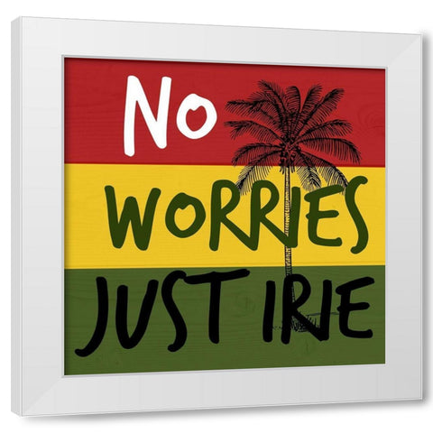 Just Irie White Modern Wood Framed Art Print by Phillip, Jamie