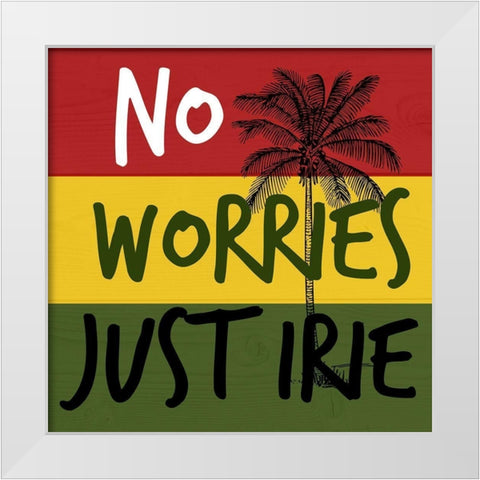 Just Irie White Modern Wood Framed Art Print by Phillip, Jamie