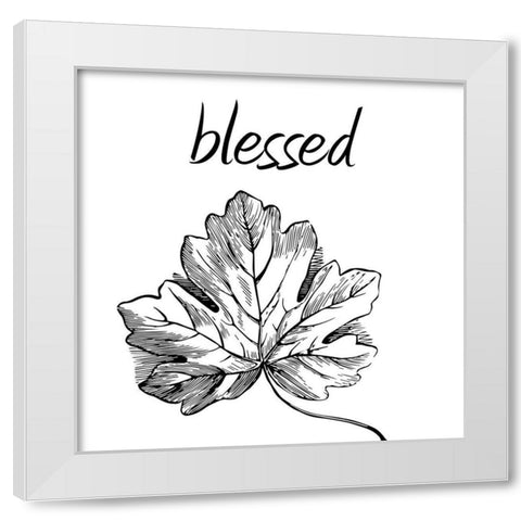 Blessed White Modern Wood Framed Art Print by Phillip, Jamie