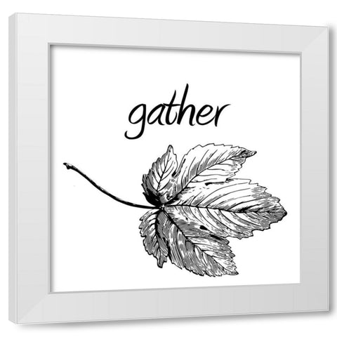 Gather White Modern Wood Framed Art Print by Phillip, Jamie