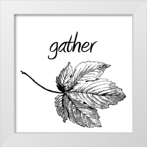 Gather White Modern Wood Framed Art Print by Phillip, Jamie