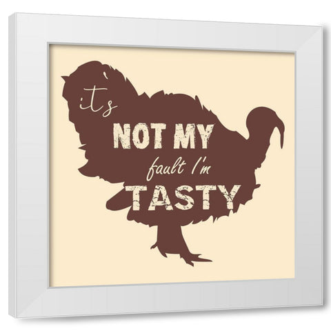 Turkey Bird White Modern Wood Framed Art Print by Phillip, Jamie