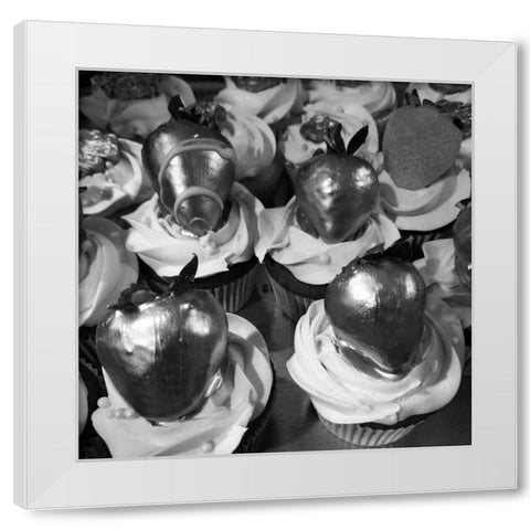 Black Cupcake 2 White Modern Wood Framed Art Print by Phillip, Jamie