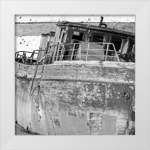 Ship Wreck White Modern Wood Framed Art Print by Phillip, Jamie