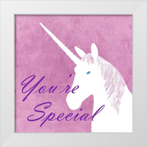 Special White Modern Wood Framed Art Print by Phillip, Jamie