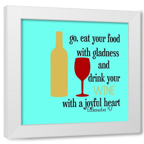 Holy Wine White Modern Wood Framed Art Print by Phillip, Jamie