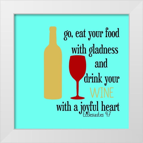 Holy Wine White Modern Wood Framed Art Print by Phillip, Jamie