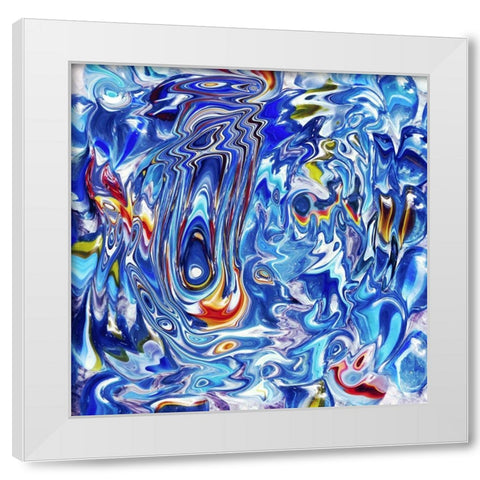 Toned Jewel Abstract White Modern Wood Framed Art Print by Phillip, Jamie
