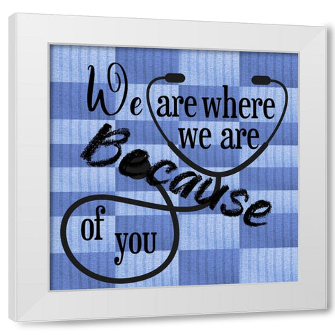 Doctor White Modern Wood Framed Art Print by Phillip, Jamie