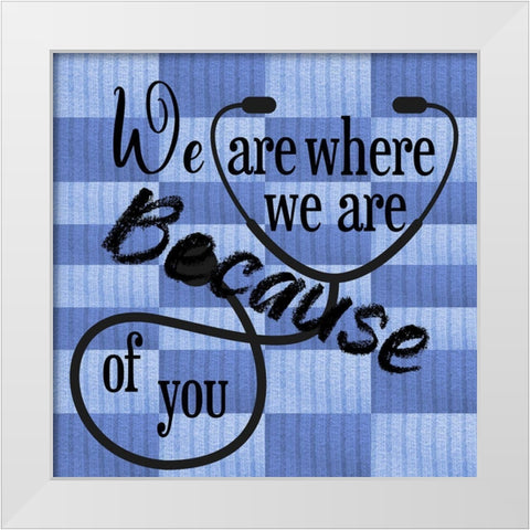 Doctor White Modern Wood Framed Art Print by Phillip, Jamie