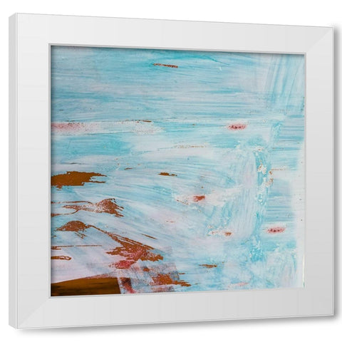 Double Brish Strokes White Modern Wood Framed Art Print by Phillip, Jamie
