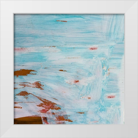 Double Brish Strokes White Modern Wood Framed Art Print by Phillip, Jamie