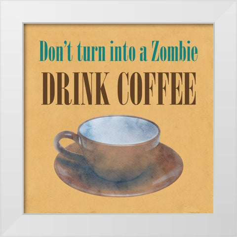 Morning Coffee 2 White Modern Wood Framed Art Print by Phillip, Jamie