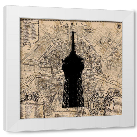 Paris 2 White Modern Wood Framed Art Print by Phillip, Jamie