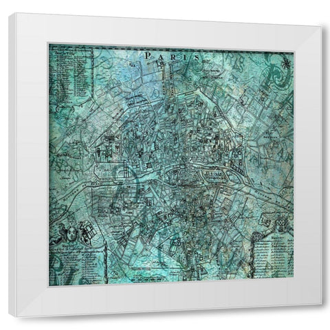 Paris 6 White Modern Wood Framed Art Print by Phillip, Jamie