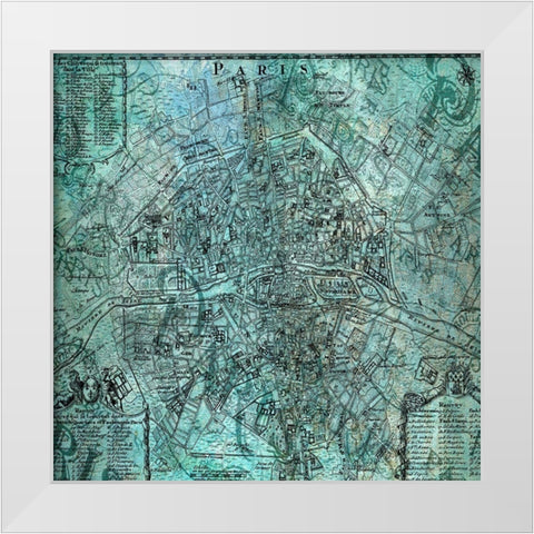 Paris 6 White Modern Wood Framed Art Print by Phillip, Jamie