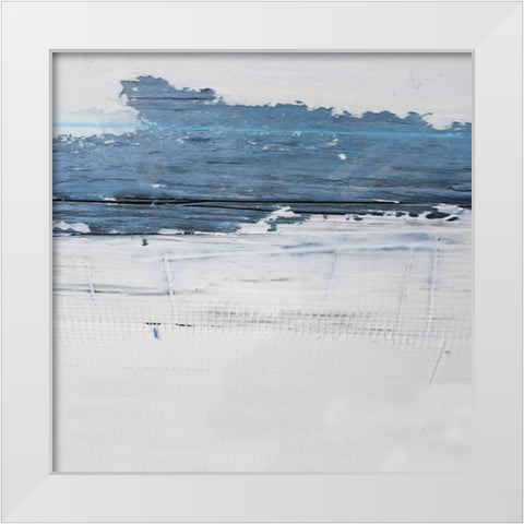 Painted Canvas 1 White Modern Wood Framed Art Print by Phillip, Jamie
