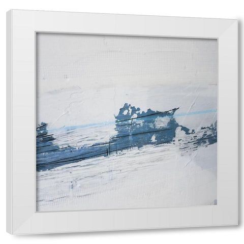 Painted Canvas 2 White Modern Wood Framed Art Print by Phillip, Jamie