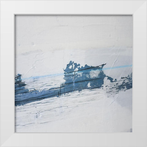 Painted Canvas 2 White Modern Wood Framed Art Print by Phillip, Jamie