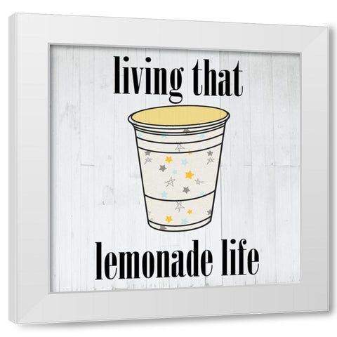 Pink Lemonade 2 White Modern Wood Framed Art Print by Phillip, Jamie