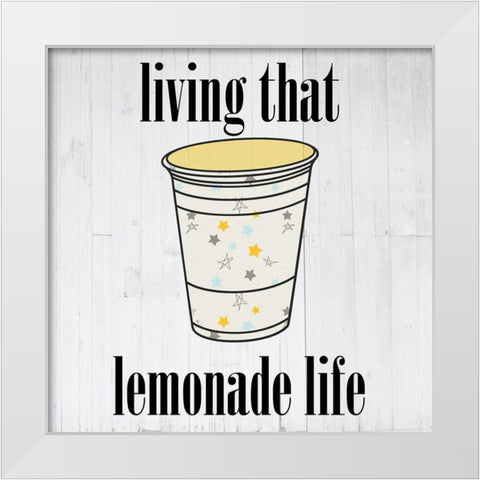 Pink Lemonade 2 White Modern Wood Framed Art Print by Phillip, Jamie