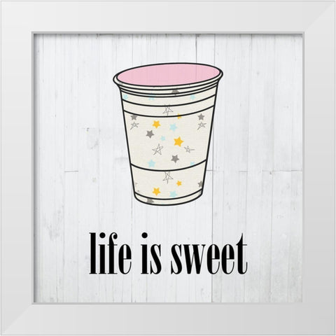Pink Lemonade 3 White Modern Wood Framed Art Print by Phillip, Jamie