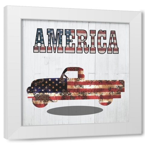 Old America White Modern Wood Framed Art Print by Phillip, Jamie