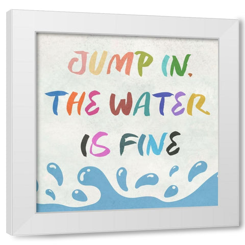 Summer Fun White Modern Wood Framed Art Print by Phillip, Jamie