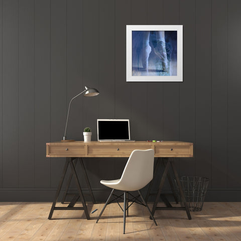Ballet Dancer 2 White Modern Wood Framed Art Print by Phillip, Jamie