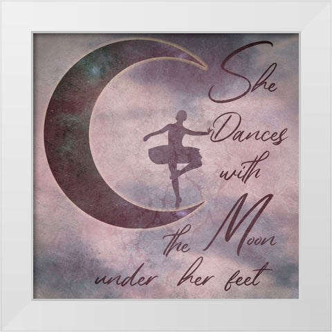 Ballet Dancer 4 White Modern Wood Framed Art Print by Phillip, Jamie