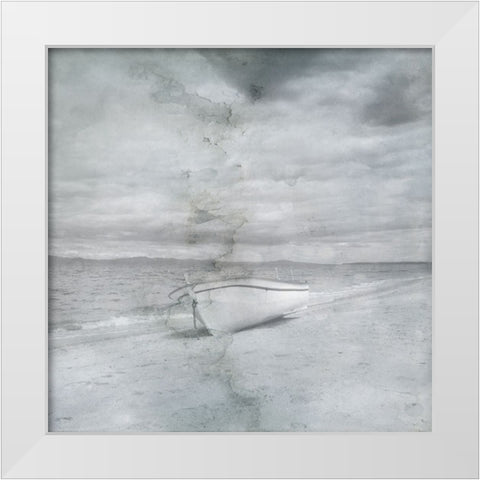 Coast 2 Coast White Modern Wood Framed Art Print by Phillip, Jamie