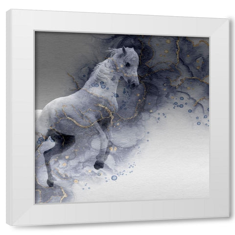 Mystic Horse White Modern Wood Framed Art Print by Phillip, Jamie