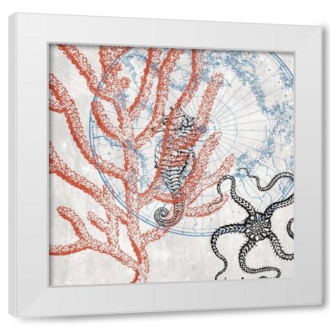 Sea White Modern Wood Framed Art Print by Phillip, Jamie