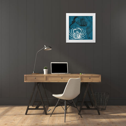Sea Life White Modern Wood Framed Art Print by Phillip, Jamie