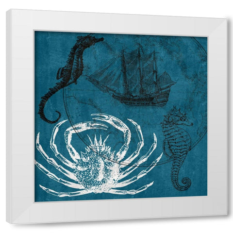 Sea Life White Modern Wood Framed Art Print by Phillip, Jamie