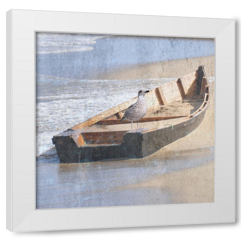 Bay Bird 1 White Modern Wood Framed Art Print by Phillip, Jamie