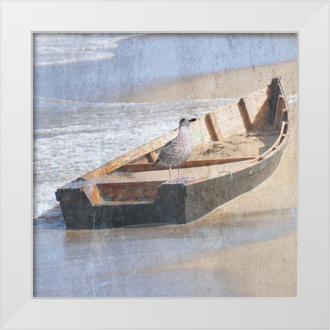 Bay Bird 1 White Modern Wood Framed Art Print by Phillip, Jamie