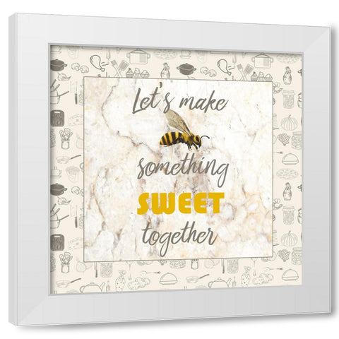 Romantic Chefs 2 White Modern Wood Framed Art Print by Phillip, Jamie