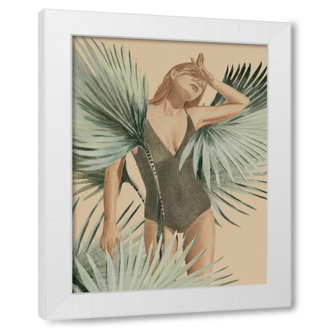 Intuitive White Modern Wood Framed Art Print by Urban Road