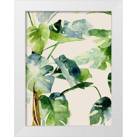 The Rainforest 1 White Modern Wood Framed Art Print by Urban Road